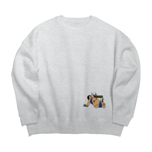 豚串 Big Crew Neck Sweatshirt