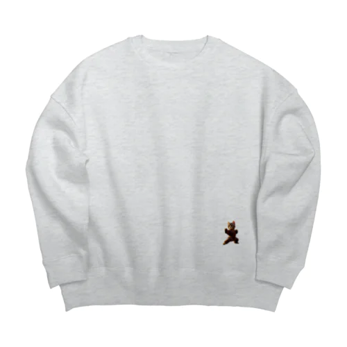 忍法ねこ丸No4 Big Crew Neck Sweatshirt