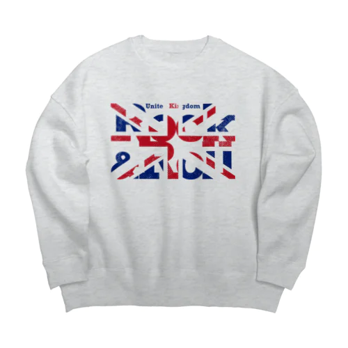 UK ROCK (United Kingdom Rock & Roll) Big Crew Neck Sweatshirt