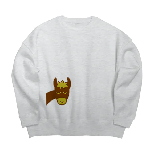 ろばデス Big Crew Neck Sweatshirt