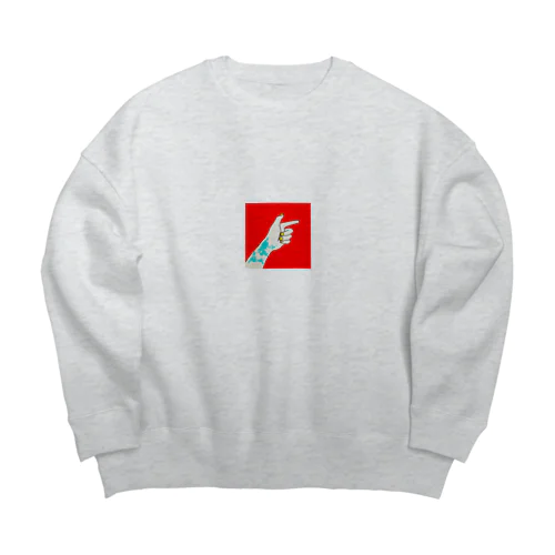 ばきゅん Big Crew Neck Sweatshirt