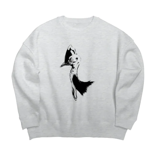 ヒクイドリ Big Crew Neck Sweatshirt