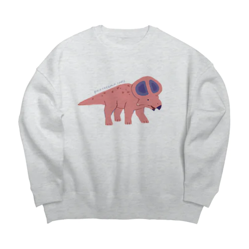 プロトケラトプス Big Crew Neck Sweatshirt