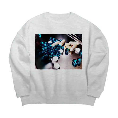 電脳チャイナパトロール Big Crew Neck Sweatshirt