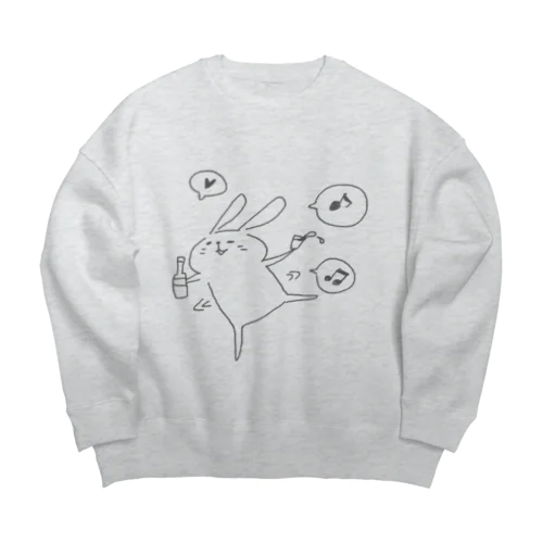 なつみ今夜も手酌。 Big Crew Neck Sweatshirt