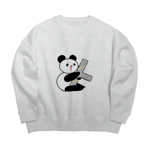 Cross パンダ Big Crew Neck Sweatshirt