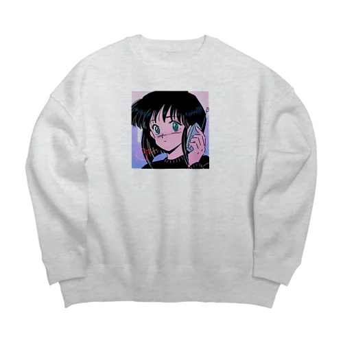 もしもし Big Crew Neck Sweatshirt