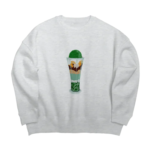 まっちゃぱふぇ Big Crew Neck Sweatshirt