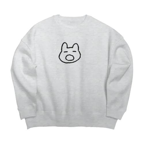 あくびうさぎ Big Crew Neck Sweatshirt