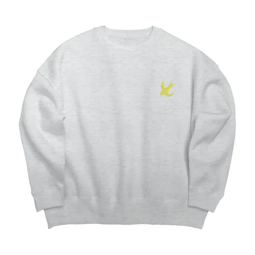 黄色いツバメ Big Crew Neck Sweatshirt