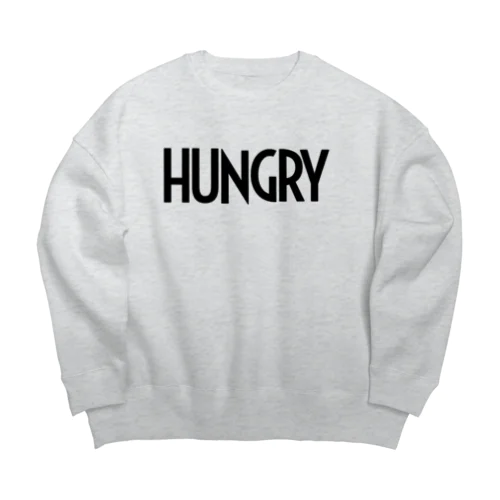 腹ペコ HUNGRY Big Crew Neck Sweatshirt