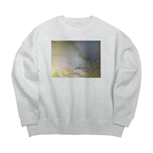 おやすみゴースト Big Crew Neck Sweatshirt