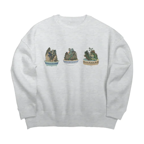 江戸時代の盆栽＜鉢山図絵＞ Big Crew Neck Sweatshirt