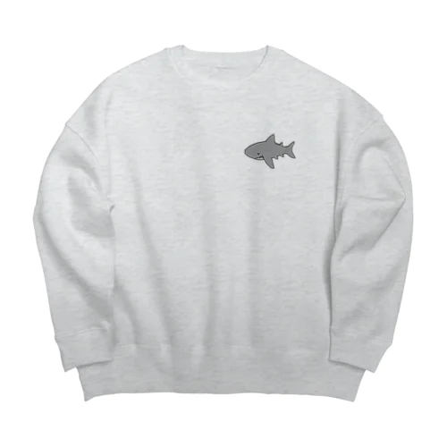 ホオジロザメ Big Crew Neck Sweatshirt