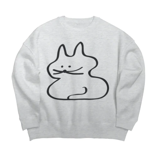 koubako-neko Big Crew Neck Sweatshirt