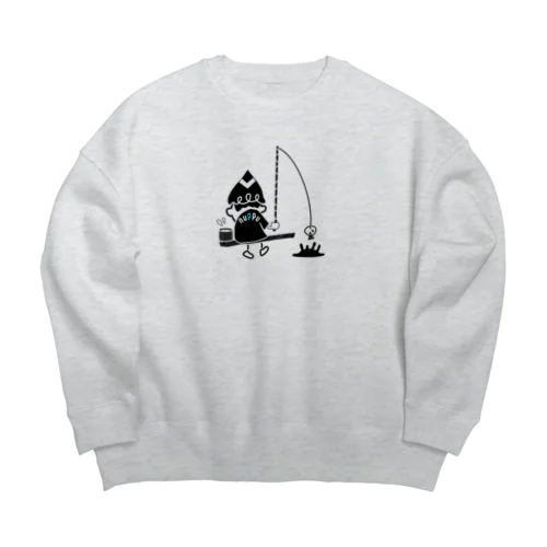 tsubomi 今日のお魚釣り Big Crew Neck Sweatshirt