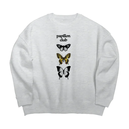 papillon club Big Crew Neck Sweatshirt