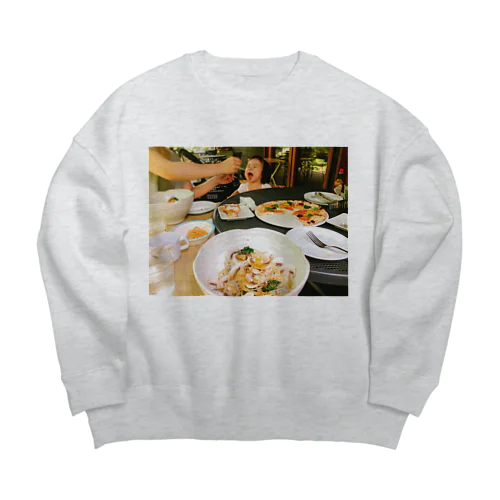 はらぺこ赤ちゃん Big Crew Neck Sweatshirt