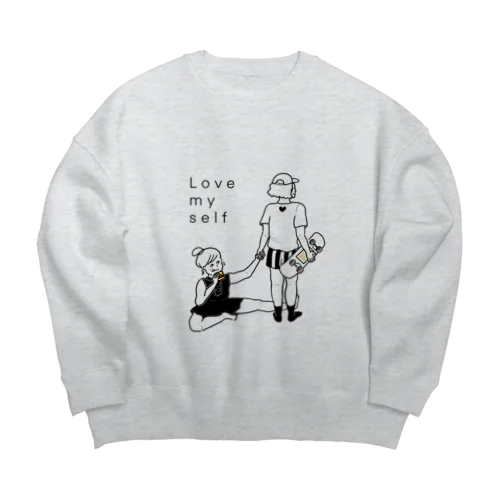 You have me , I have you . Big Crew Neck Sweatshirt