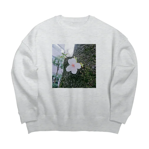 咲き誇れ、先の事など考えず。 Big Crew Neck Sweatshirt