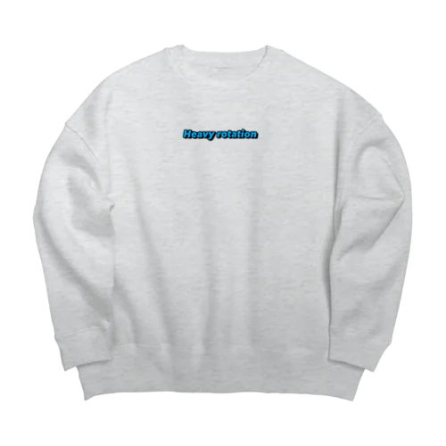 Heavy rotation ブルー Big Crew Neck Sweatshirt