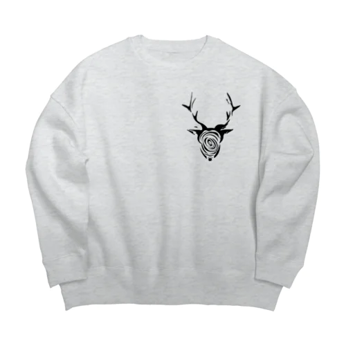 NENRIN シカ Big Crew Neck Sweatshirt