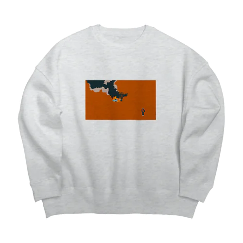 big orange  Big Crew Neck Sweatshirt