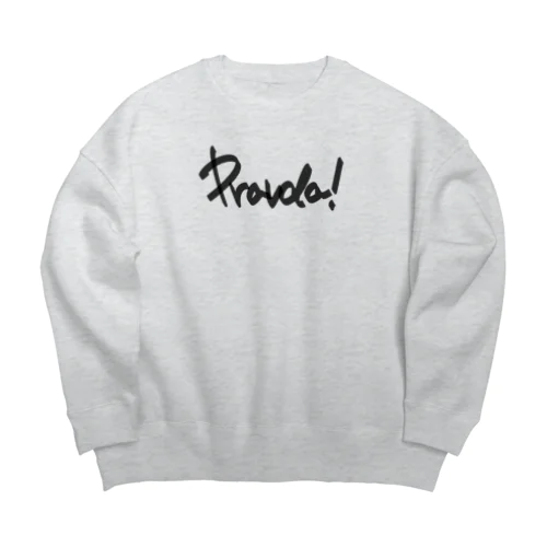 プラウダスエット Big Crew Neck Sweatshirt