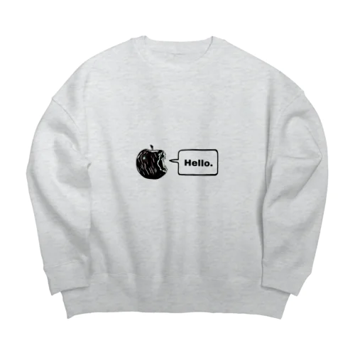 Hello apple スウェット(big) Big Crew Neck Sweatshirt