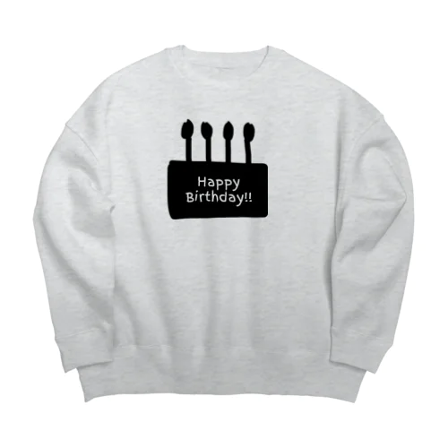 お誕生日お祝い用 Big Crew Neck Sweatshirt