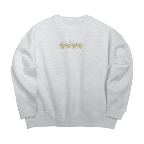 パウケン ティンパニ カラー Pauken Timpani color Big Crew Neck Sweatshirt