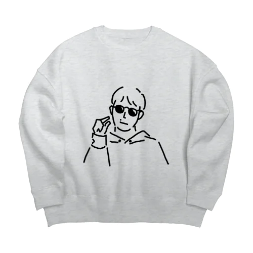 おげんさん Big Crew Neck Sweatshirt