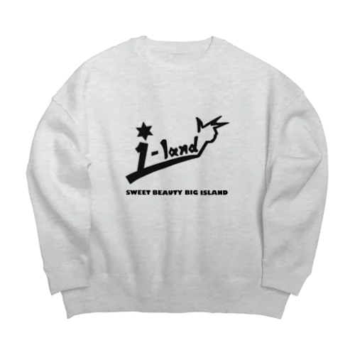 i-landロゴぶかっとスウェット Big Crew Neck Sweatshirt