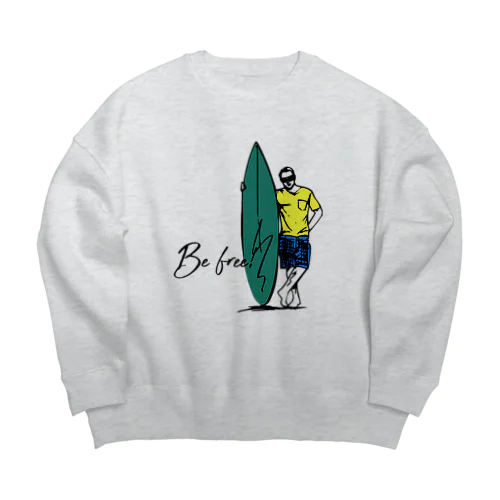 BE FREE Big Crew Neck Sweatshirt