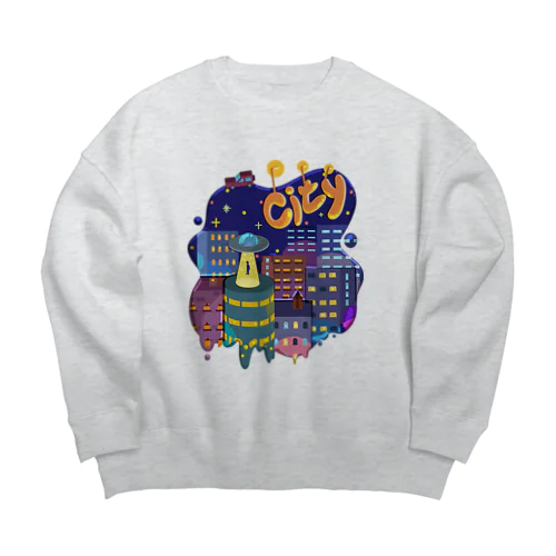 city シティ 154 Big Crew Neck Sweatshirt