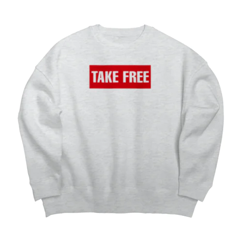 ご自由にお持ち帰りください Big Crew Neck Sweatshirt