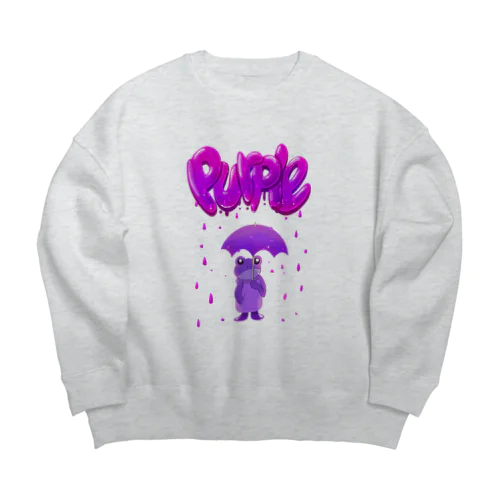 Purple rain パープルレイン 172 Big Crew Neck Sweatshirt