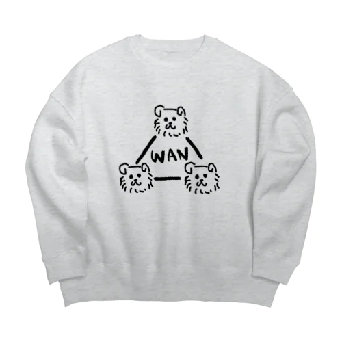 WANのWAN  Big Crew Neck Sweatshirt