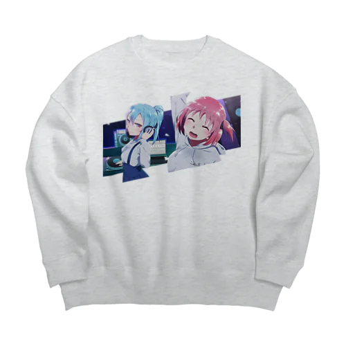 こあらイラストグッズ Big Crew Neck Sweatshirt