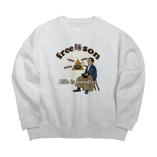 フリー麺ソン 龍馬 Big Crew Neck Sweatshirt