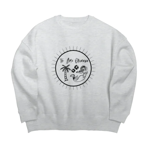 Te Amo Okinawa〜ヤシの木前で待ち合わせ♡〜 Big Crew Neck Sweatshirt