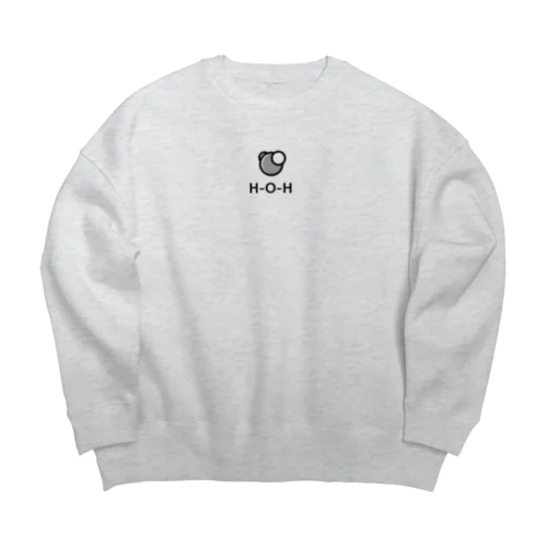 水分子 パターン1 Big Crew Neck Sweatshirt