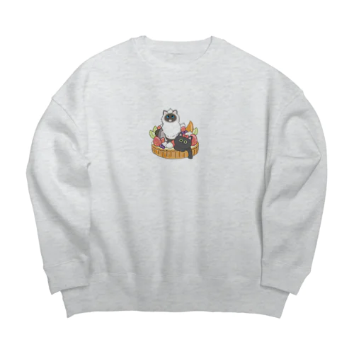 おもいでてんこ盛り Big Crew Neck Sweatshirt