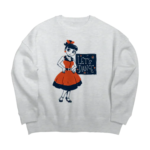 踊りましょ Big Crew Neck Sweatshirt