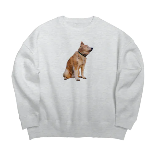 黄昏太郎【柴犬】 Big Crew Neck Sweatshirt