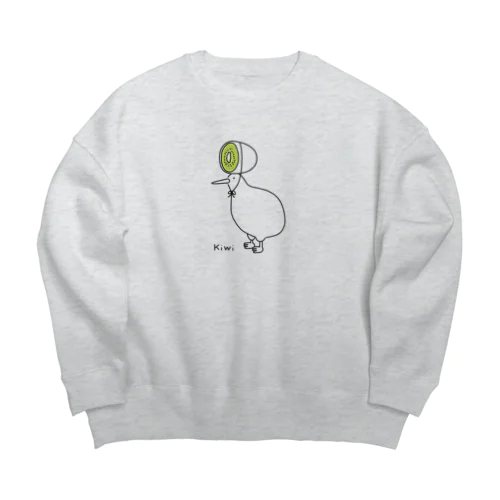 キウイとキーウィ Big Crew Neck Sweatshirt