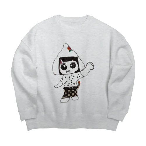 おににゃん Big Crew Neck Sweatshirt