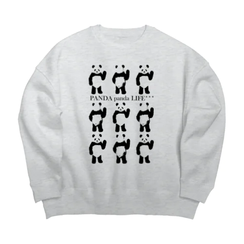 9パンダ Big Crew Neck Sweatshirt