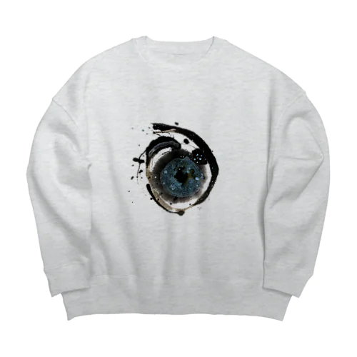 ア(宇宙)ヲシテ文字 Big Crew Neck Sweatshirt