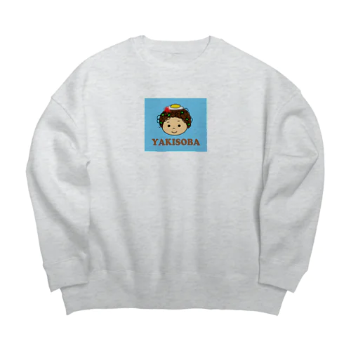 焼きそばちゃん Big Crew Neck Sweatshirt